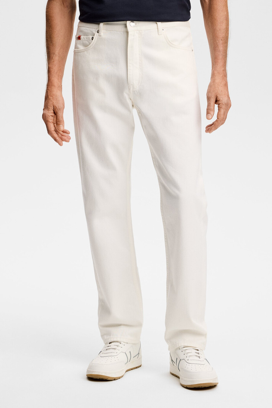 cody hvite vanlige jeans
