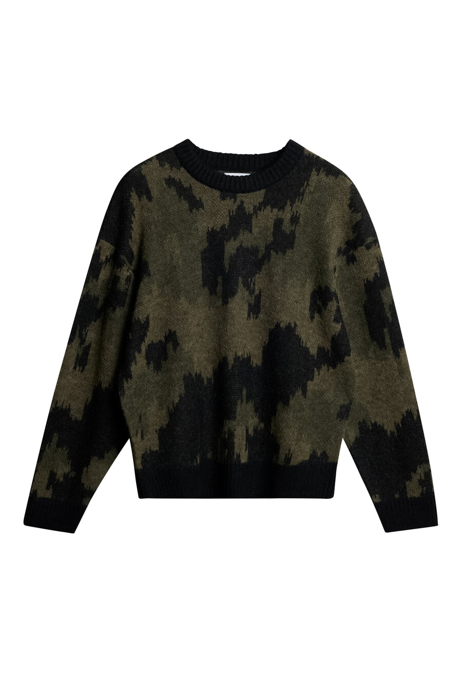 nate graphic jacquard strikk