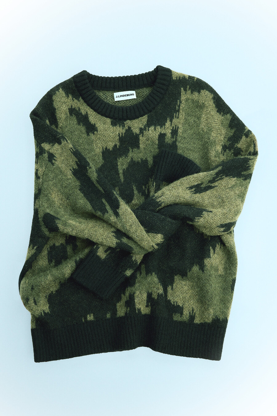 nate graphic jacquard strikk