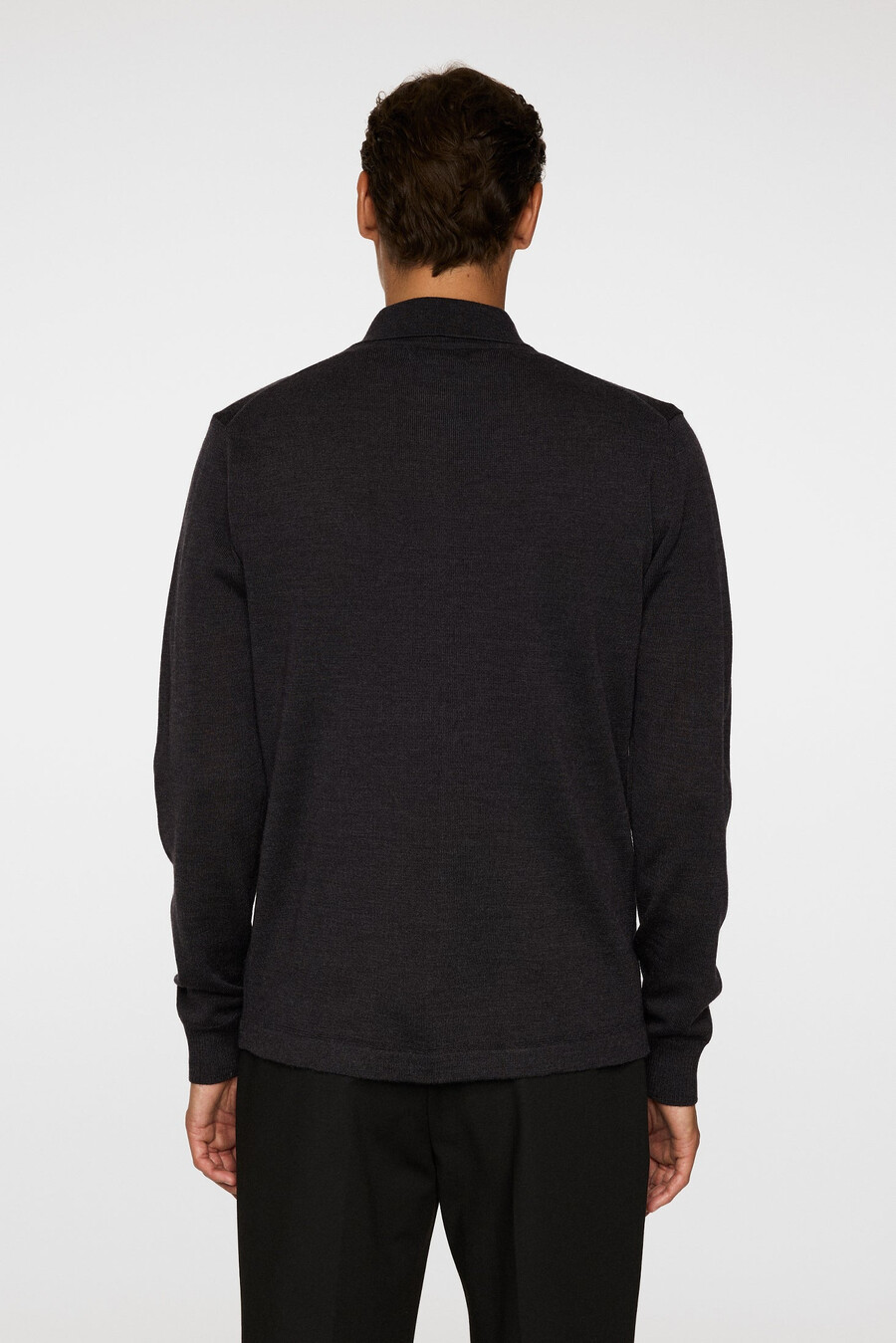 kaleb merino cardigan med glidelås