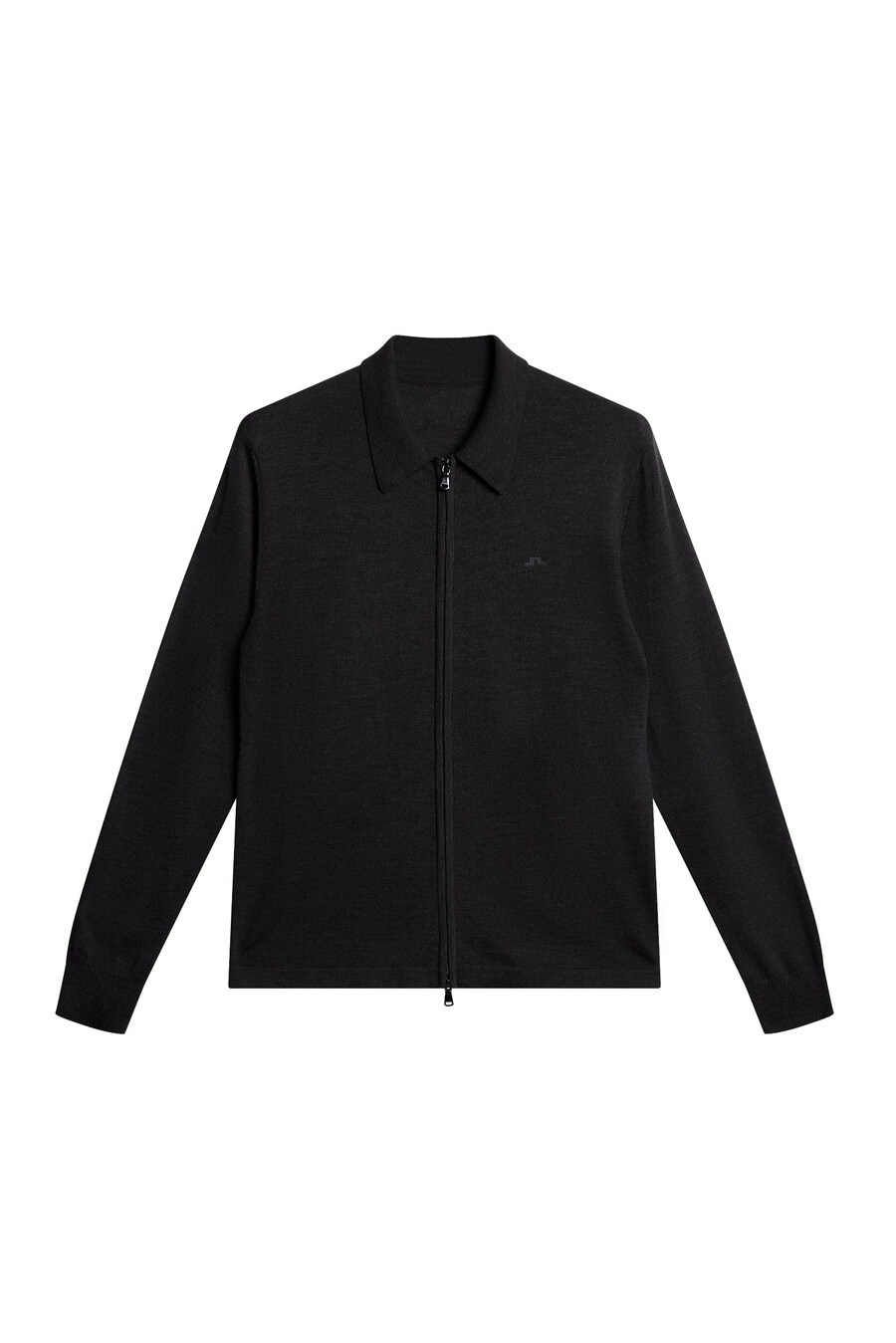 kaleb merino cardigan med glidelås