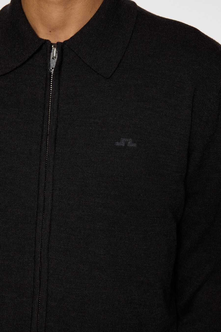 kaleb merino cardigan med glidelås