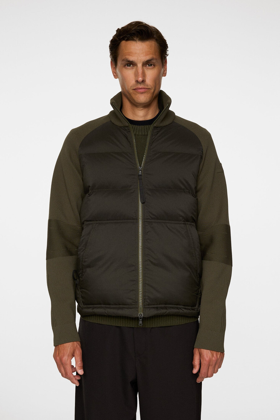 dome knit hybrid jakke