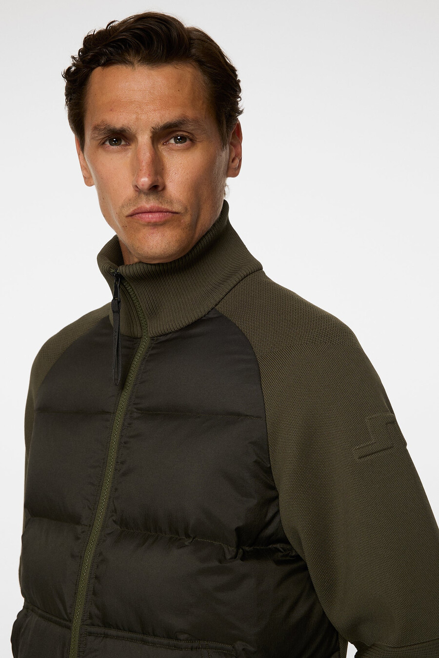 dome knit hybrid jakke