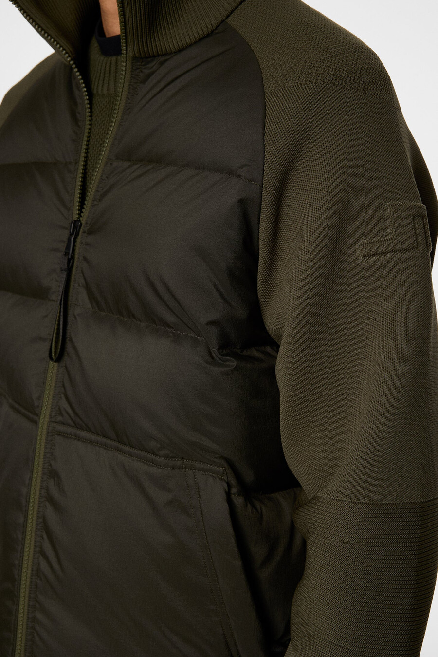 dome knit hybrid jakke