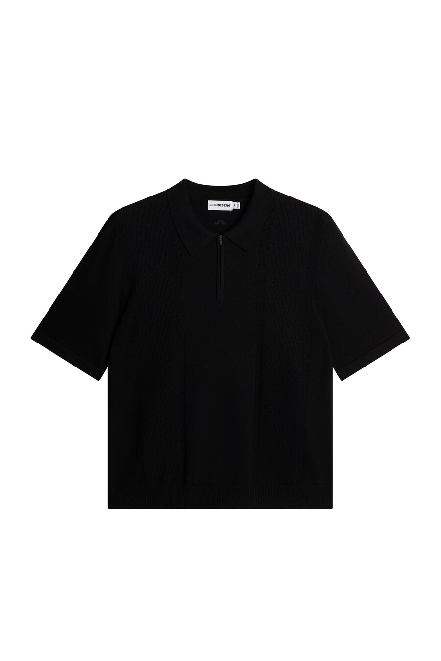 remy structure zip strikket polo