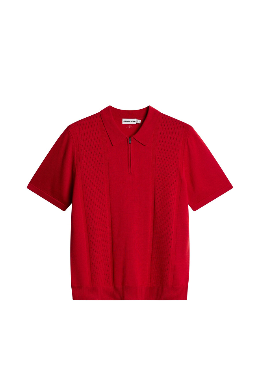 remy structure zip strikket polo