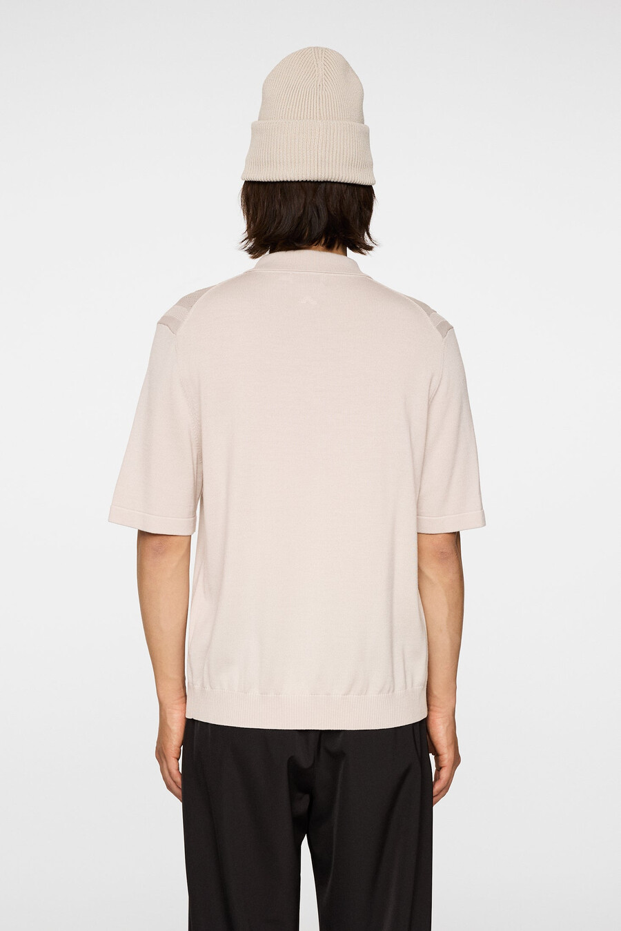 remy structure zip strikket polo