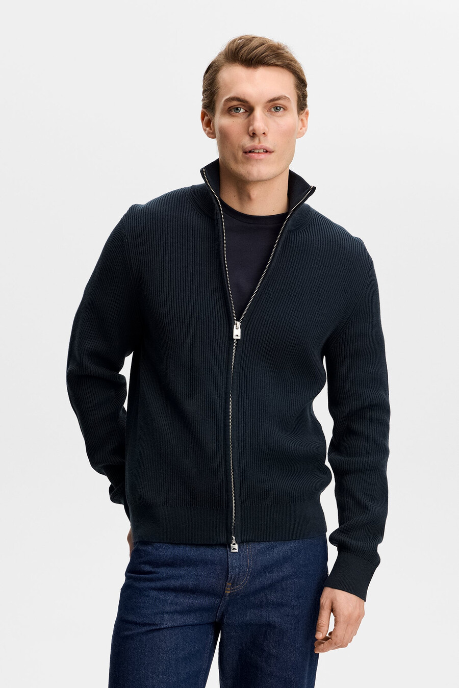 alexis-cardigan med glidelås