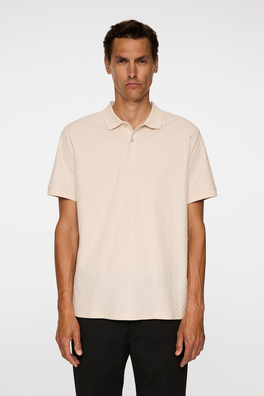 devon jacquard-poloskjorte