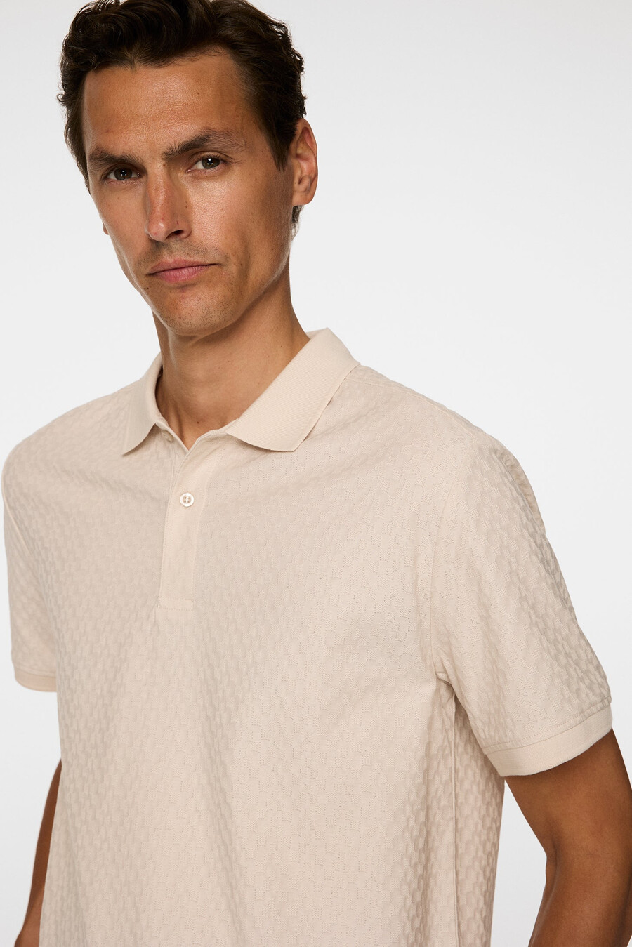 devon jacquard-poloskjorte