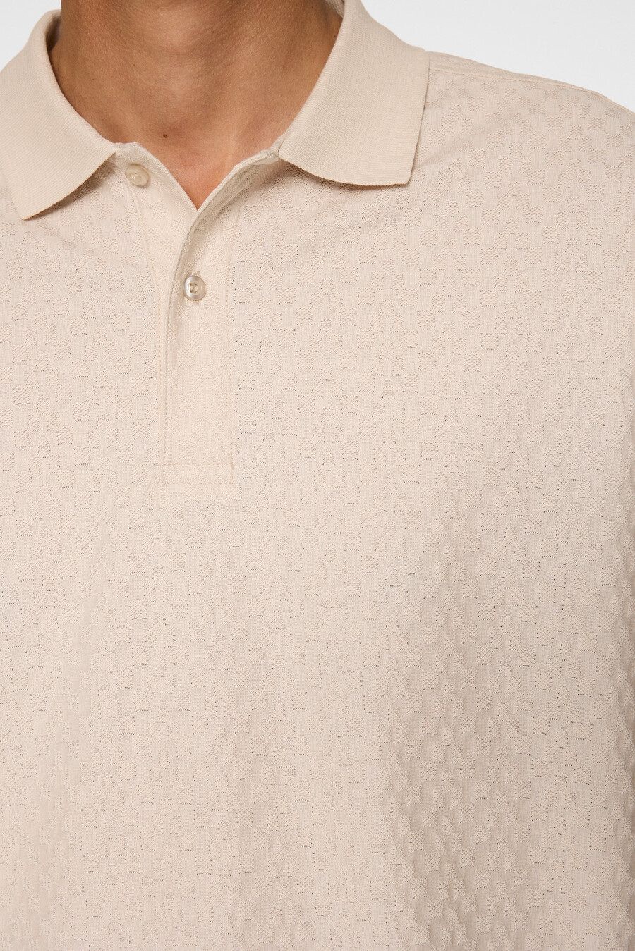 devon jacquard-poloskjorte