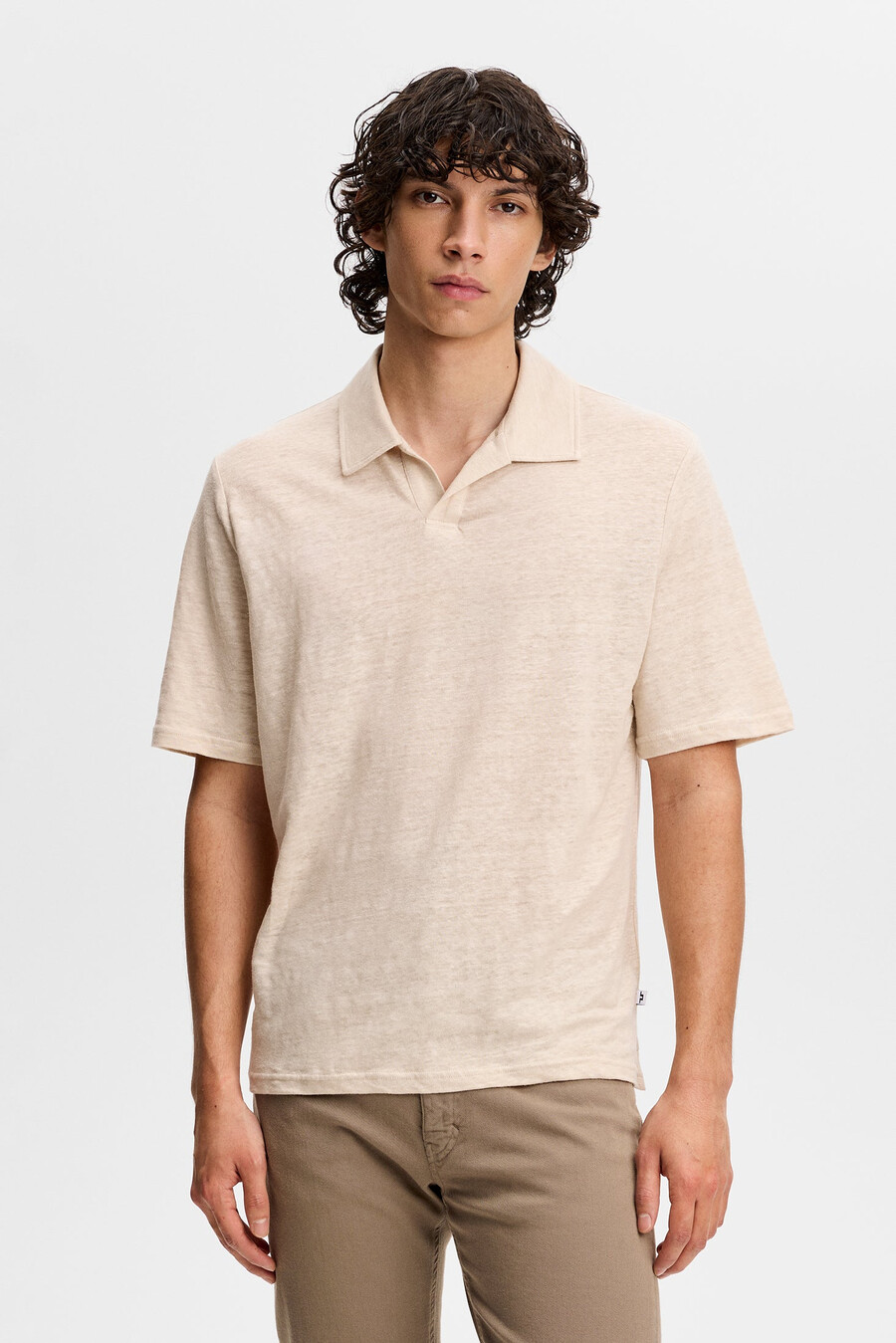 roy linen poloskjorte