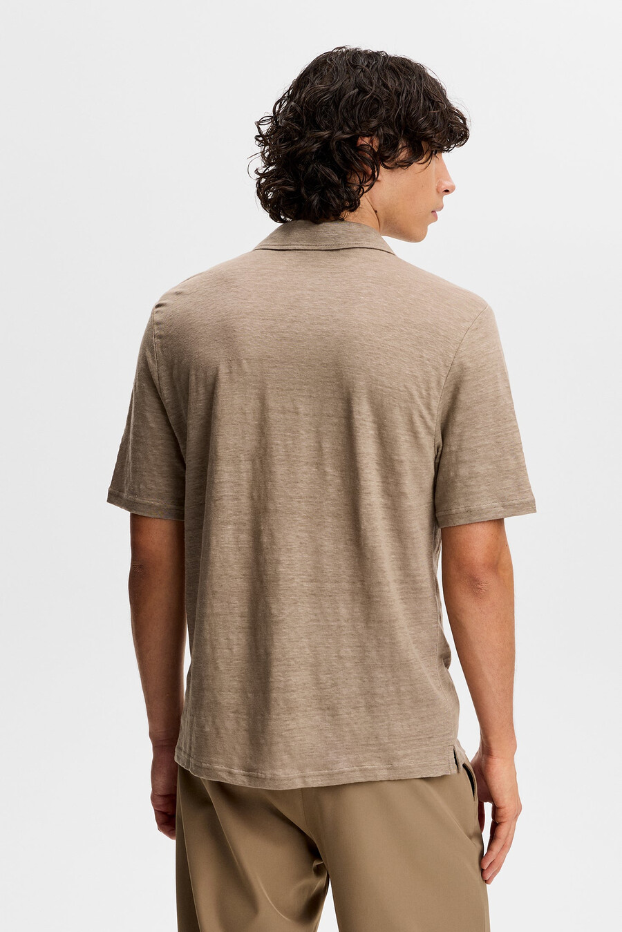 roy linen poloskjorte