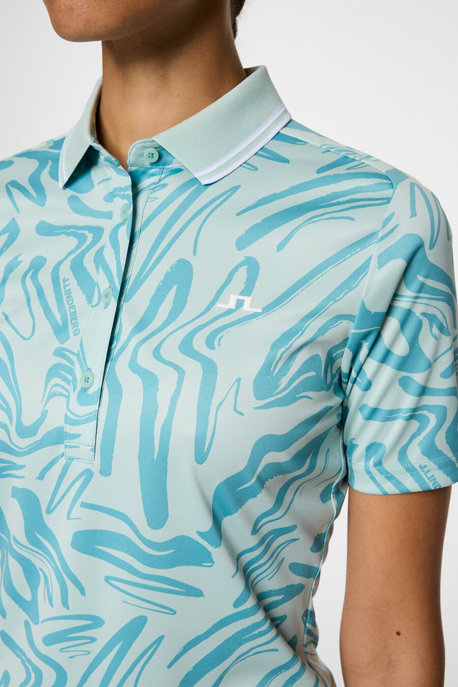 georgia-print-poloskjorte