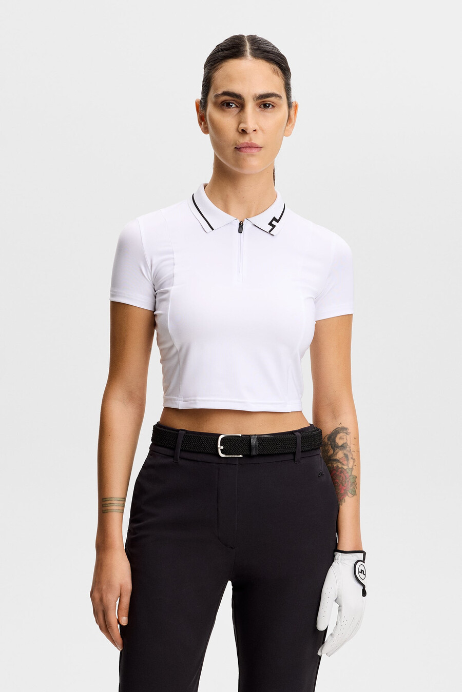 naomi cropped poloskjorte