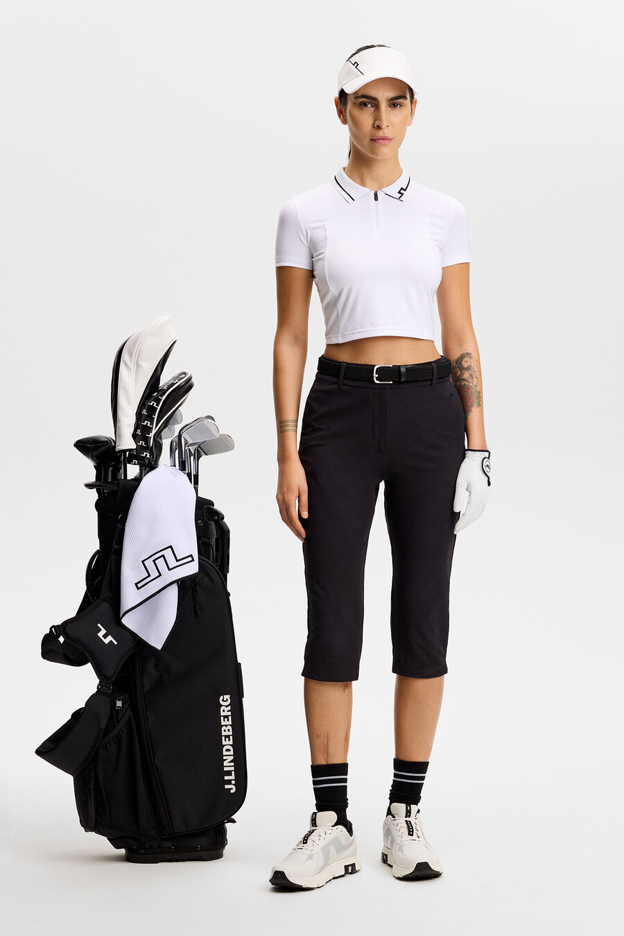 naomi cropped poloskjorte