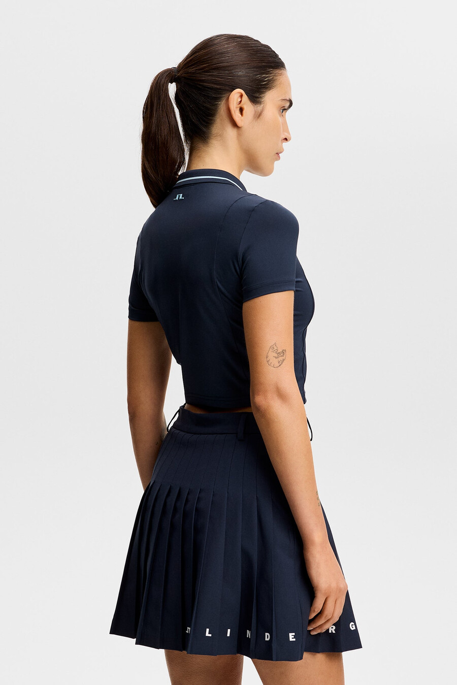 naomi cropped poloskjorte