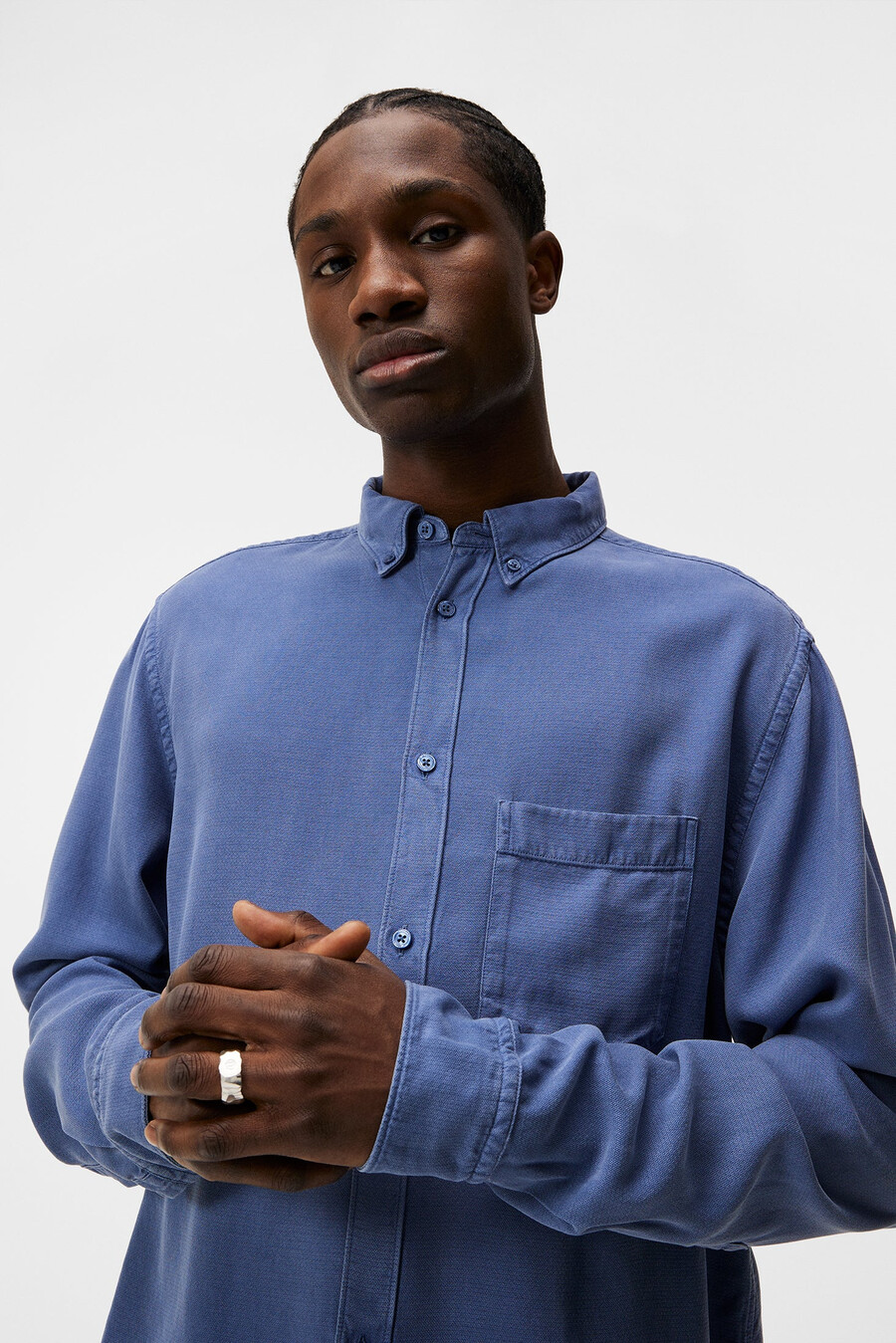 reg ls structure tencel-skjorte