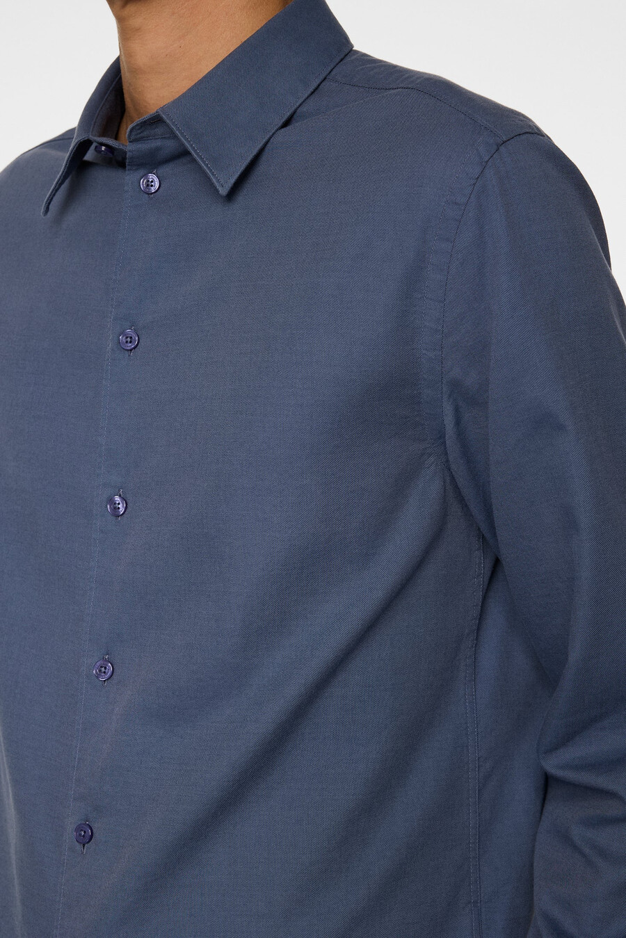 slim ls bomullstencelskjorte