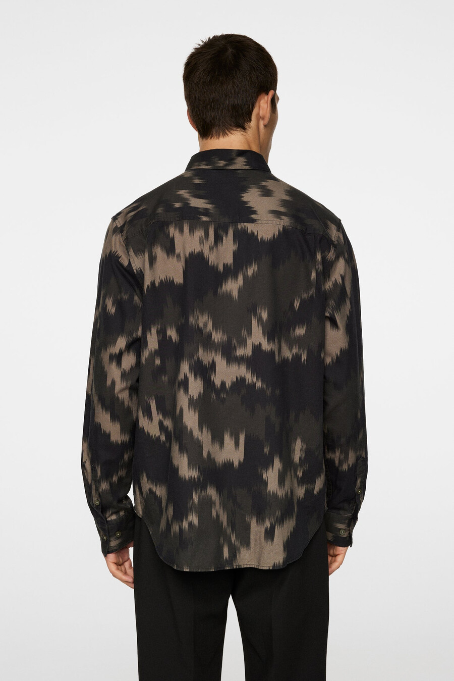 reg ls tencel print-skjorte