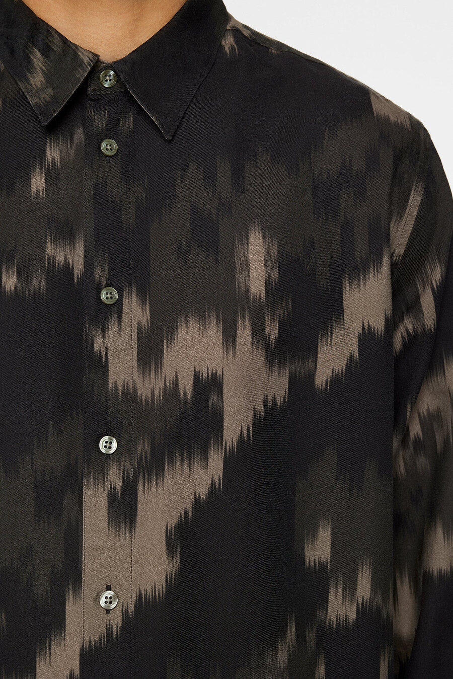 reg ls tencel print-skjorte