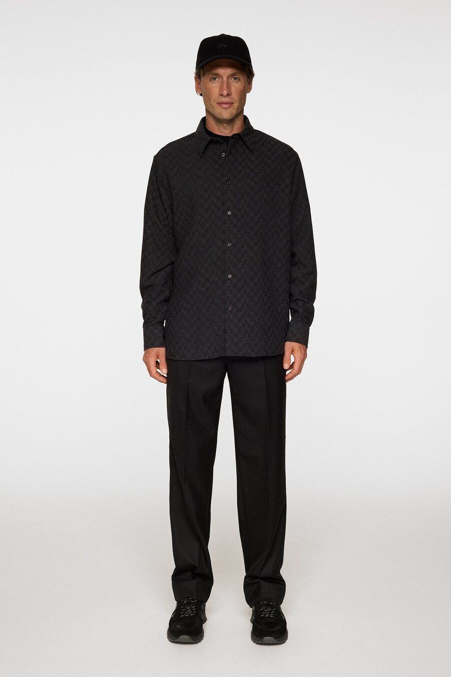 reg ls jacquard-skjorte