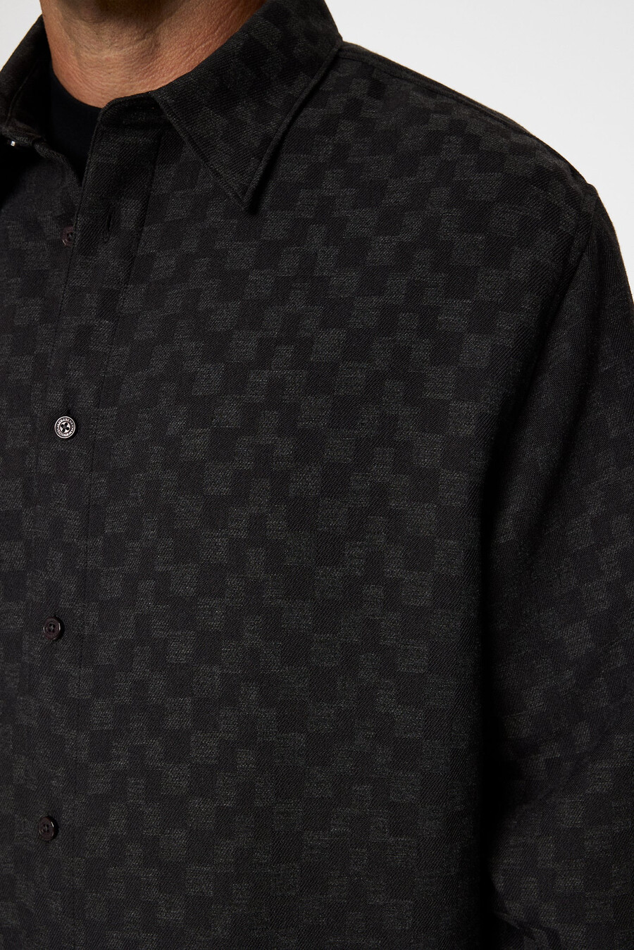 reg ls jacquard-skjorte