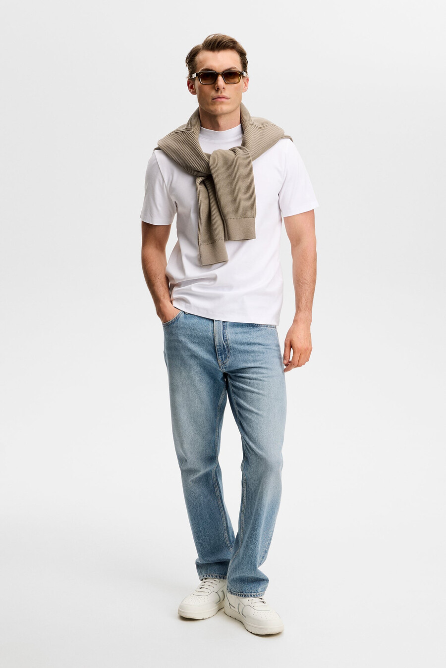 ace mock neck t-skjorte