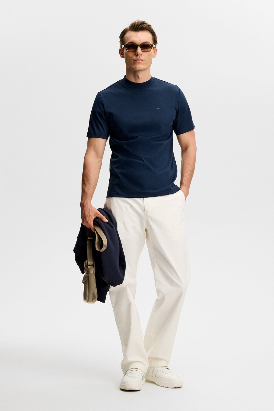 ace mock neck t-skjorte