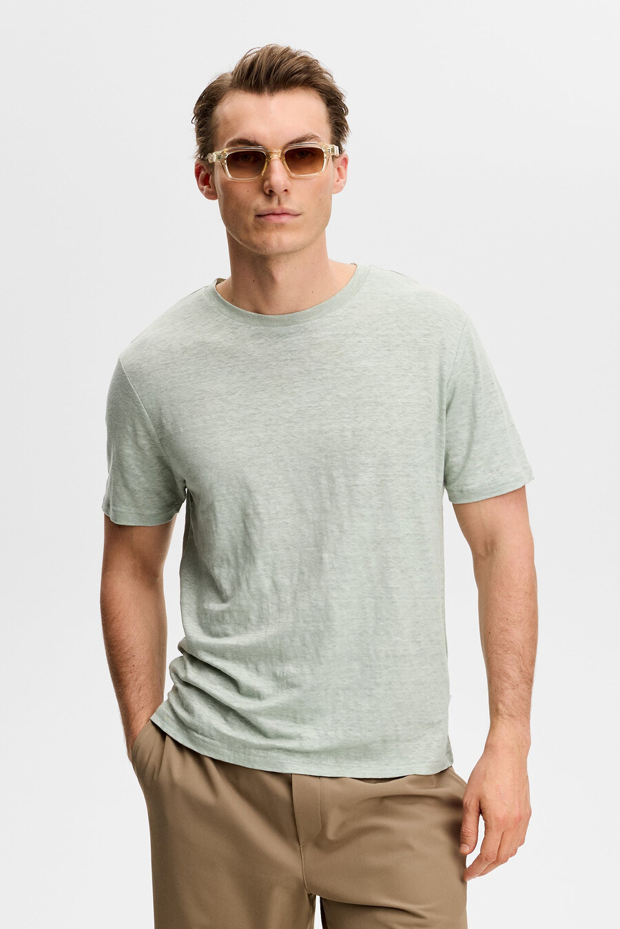 koma linen t-skjorte