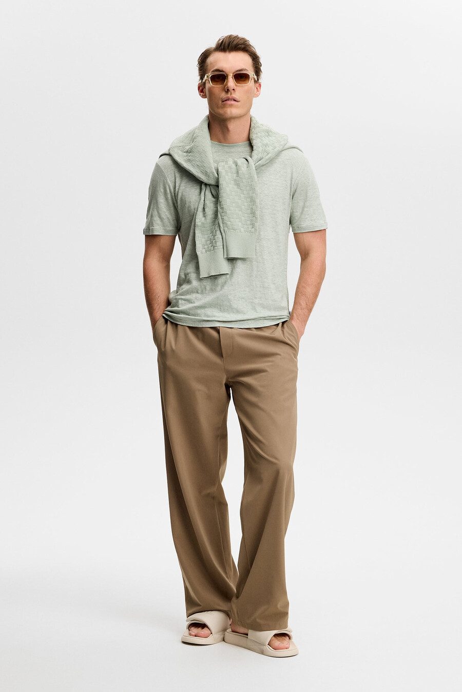 koma linen t-skjorte
