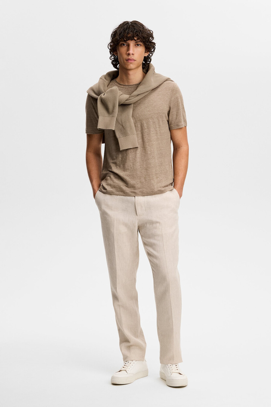 koma linen t-skjorte